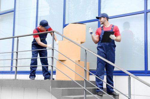 Removals van service for homes and flats in Belsizepark