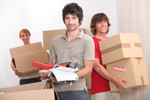 Packing and loading items for a man and van booking in Belsizepark