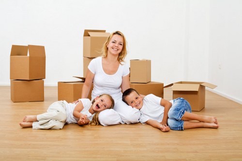 Removal van ready for local residential and commercial moves in Belsizepark