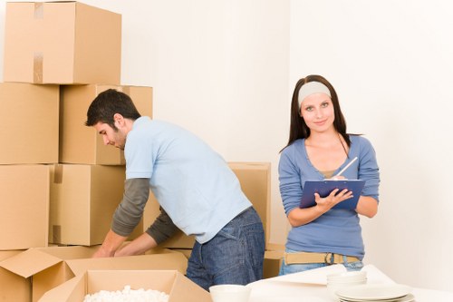 Organised moving supplies ready for a packing service in North West London