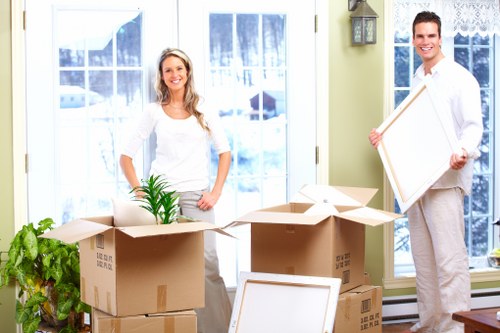Careful handling of household items during a local removal service